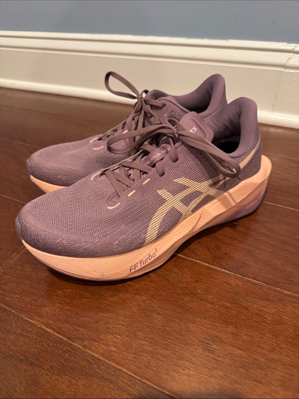ASICS Women's novaBlast 6 Mauve Purple Blush Pink FF Turbo Running Shoes 10.5